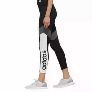 New Adidas Color Block Running Yoga Pants